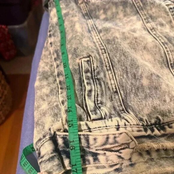 Lucky and Blessed Blue Denim Jacket with Metallic Embellished Collar - Picture 7 of 8